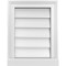 Ekena Millwork Vertical Surface Mount PVC Gable Vent w/ 2"W x 2"H , Brickmould Sill Frame, 14"W x 18"H GVPVE14X1803SN - alternate 1